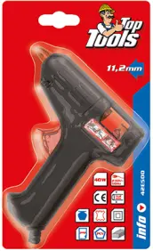 PISTOLA TERMOFUSIBLE PEGAR CALIENTE 40w 11mm 42E500 TOP TOOLS