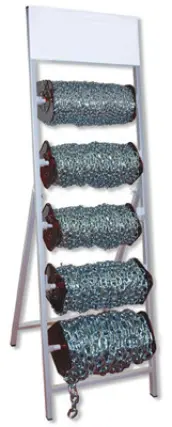 EXPOSITOR VACIO PARA 5 BOBINAS CADENA 157x45cm