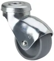 RUEDA ZIN 25mm SENCILLA TORNILLO PASANTE 1-0237