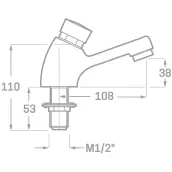 GRIFO LAVABO TEMPORIZADO 19001 CIS