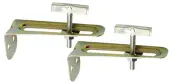 PACK 2 ESCUADRAS SUJECCION LAVABO LATON 03802 CIS