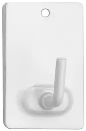BLISTER 2 PERCHAS ADH. HOGAR BLANCA 41x25mm 2040-2+ INOFIX