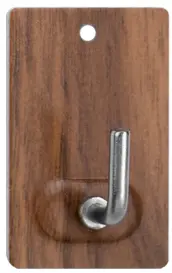 BLISTER 2 PERCHAS ADH. METAL MADERA 41x25mm 2040-9+ INOFIX