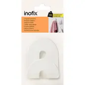 BLISTER 1 PERCHA ADH. BLANCA 80x64mm 2182-2- INOFIX