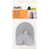 BLISTER 1 PERCHA ADH. CROMADA 80x64mm 2182-7- INOFIX
