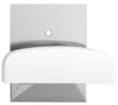 BLISTER 1 PERCHA ADH. INOX/BLANCA 52x40mm 2045-2 INOFIX