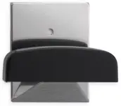 BLISTER 1 PERCHA ADH. INOX/NEGRA 52x40mm 2045-3 INOFIX