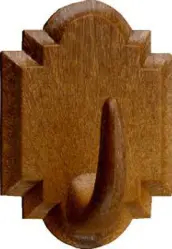 BLISTER 2 PERCHAS MADERA 2061-8 de 45x32mm INOFIX