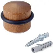 BLISTER 1 TOPE PUERTA MADERA SAPELLY REDONDO C/TORNILLO 3045-0 INOFIX