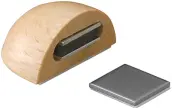 BLISTER 1 TOPE PUERTA MADERA HAYA IMAN 2036-8A INOFIX