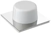 BLISTER 2 TOPES PUERTA ADH INOX/BLANCO 45x45mm 2023-2 INOFIX