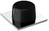BLISTER 2 TOPES PUERTA ADH INOX/NEGRO 45x45mm 2023-3+ INOFIX