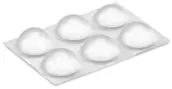 BLISTER 6 GOTA SILICONA TRANSPARENTE 16mm 4052-2 INOFIX
