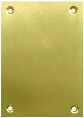 PLACA BOCALLAVE LATON PULIDO 60x110mm BLISTER