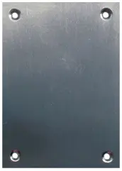 PLACA BOCALLAVE INOX SATINADO 60x110mm BLISTER