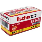 CAJA 100 TACOS FISCHER SX 5x25mm