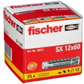 CAJA 25 TACOS FISCHER SX PLUS 12x60mm