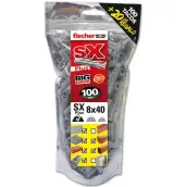 BOLSA 100+20 (regalo) TACOS SX PLUS 8x40mm FISCHER