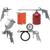 SET 5 ACCESORIOS COMPRESOR AIRE CONEX RAPIDA 81638 VOREL