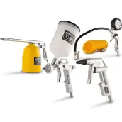 SET 5 ACCESORIOS COMPRESOR AIRE CONEX RAPIDA POWAIR0020 POWERPLUS
