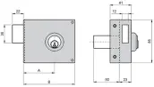 CERRADURA 124A 80 DCH B/PERFIL ILARGI