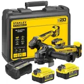 DESBARBADORA 125mm SIN ESCOBILLAS 2 BATERIAS 18V MALETIN SFMCG700M2K-QW STANLEY