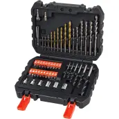 JUEGO 50pcs BROCAS TITANIO Y PUNTAS ATORNILLAR A7188-XJ BLACK&DECKER