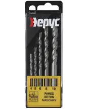 JUEGO 5 BROCAS WIDIA (4-5-6-8-10mm) DIAMOND HEPYC