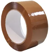 ROLLO PRECINTO ACRILICO 66mt x48mm MARRON PPA