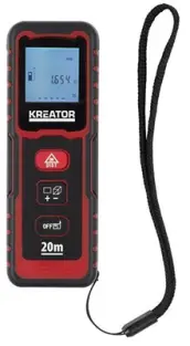 MEDIDOR LASER 20mt AREA-VOLUMEN-DISTANCIA KRT706500 KREATOR