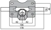 CERROJO A2N 105mm LLAVE/LLAVE BOMB. REDONDO NIQUEL CAYS
