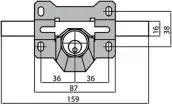 CERROJO A3N 85mm LLAVE/LLAVE BOMB. REDONDO NIQUELADO CAYS