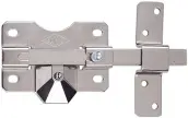 CERROJO B2N 105mm BOTON/LLAVE BOMB. REDONDO NIQUELADO CAYS