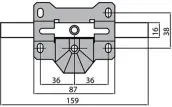 CERROJO B3N 85mm BOTON/LLAVE BOMB. REDONDO NIQUELADO CAYS
