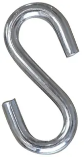 BLISTER 4 GANCHO FORMA ESE GALVANIZADO 25mm