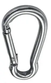 MOSQUETON BOMBERO NORMAL 40mm DIN 5299 ZINCADO