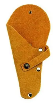 FUNDA DE CUERO TIJERA NARANJA DE 80X190mm 275.1 HERSOL