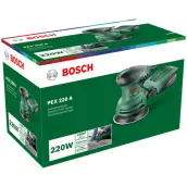 LIJADORA EXCENTRICA DISCO 125mm 220w PEX220A BOSCH