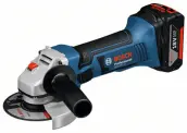 DESBARBADORA 125mm GWS 18V-7 (8) CON 2 BATERIAS 4Amp BOSCH