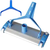 LIMPIAFONDOS ALUMINIO 35cm DUAL PALOMILLA Y CLIP 18576