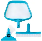 KIT LIMPIEZA PISCINA CEPILLO+RECOGEHOJAS+ LIMPIAFONDO 50936 INTEX
