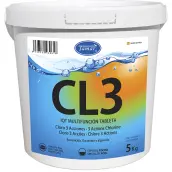 BOTE 5kg CLORO 3 EFECTOS TABLETAS 200gr TAMAR