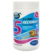 BOTE MINI 1kg CLORO 5 EFECTOS TABLETA 20gr TAMAR