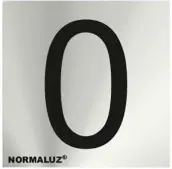 SEÑAL NUMERO 0 ACERO INOX ADHESIVO 5cm RD717170