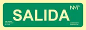 SEÑAL SALIDA PVC 30x10cm RD12104