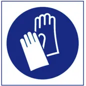 SEÑAL USO GUANTES 100x100mm RD28603