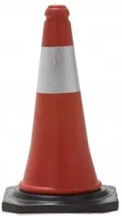 CONO SEÑALIZACION REFLECTANTE PLASTICO 50cm BA10150